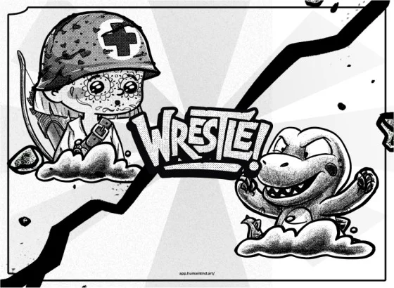 Wrestle, a game in the Humankind universe